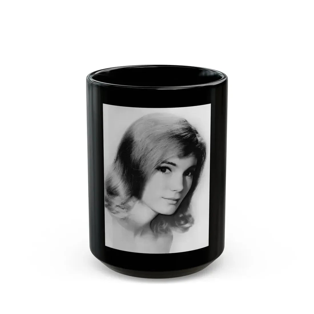 Yvette Mimieux #80 (Vintage Female Icon) Black Coffee Mug 15oz - Go Mug Yourself