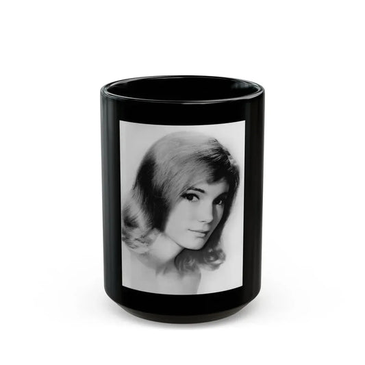 Yvette Mimieux #80 (Vintage Female Icon) Black Coffee Mug 15oz - Go Mug Yourself