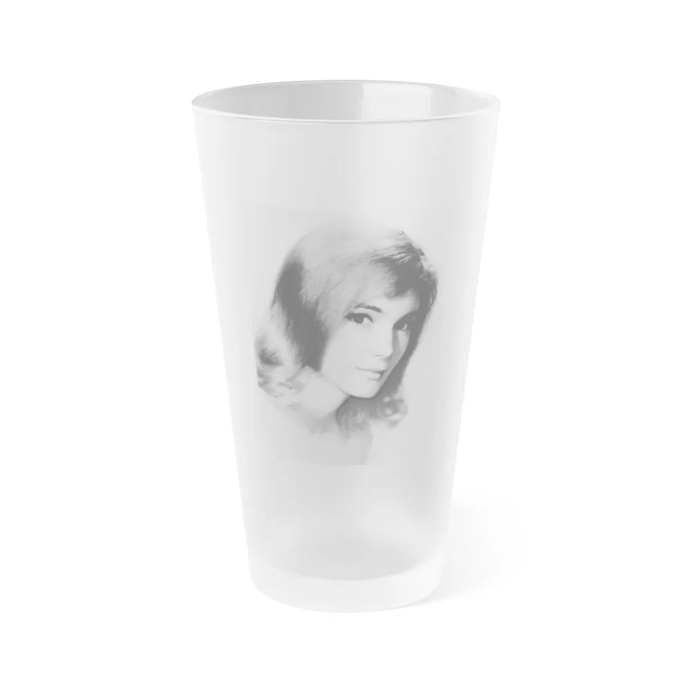 Yvette Mimieux #80 (Vintage Female Icon) Frosted Pint Glass 16oz-16oz-Frosted-Go Mug Yourself