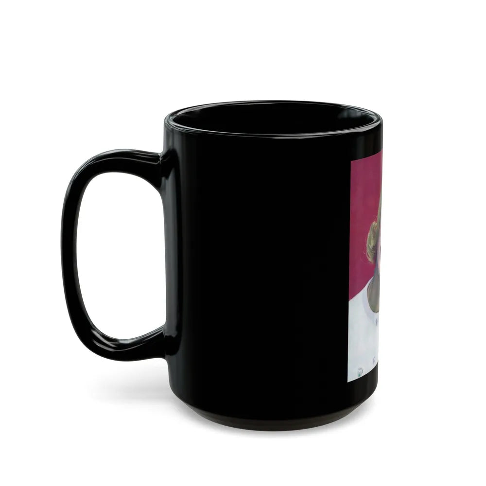 Yvette Mimieux #82 (Vintage Female Icon) Black Coffee Mug-Go Mug Yourself