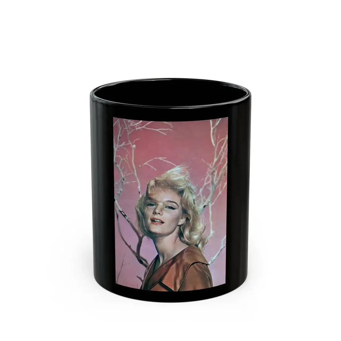 Yvette Mimieux #83 (Vintage Female Icon) Black Coffee Mug 11oz - Go Mug Yourself