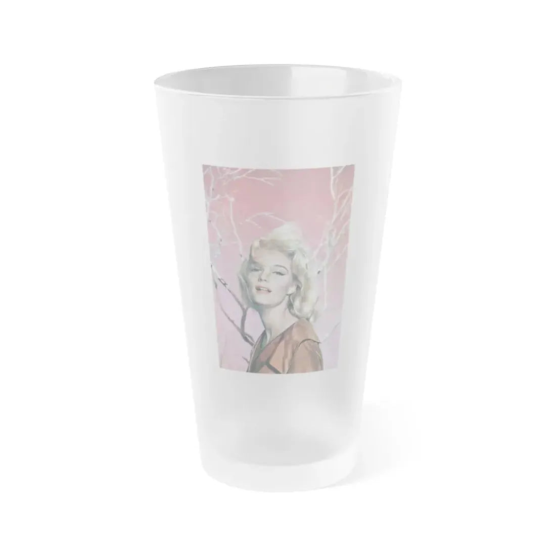 Yvette Mimieux #83 (Vintage Female Icon) Frosted Pint Glass 16oz 16oz Frosted - Go Mug Yourself