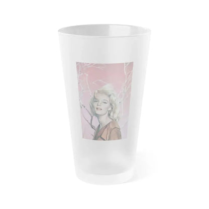 Yvette Mimieux #83 (Vintage Female Icon) Frosted Pint Glass 16oz 16oz Frosted - Go Mug Yourself