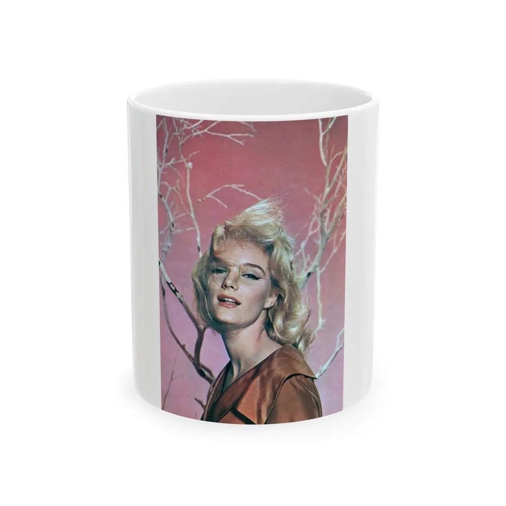 Yvette Mimieux #83 (Vintage Female Icon) White Coffee Mug-11oz-Go Mug Yourself