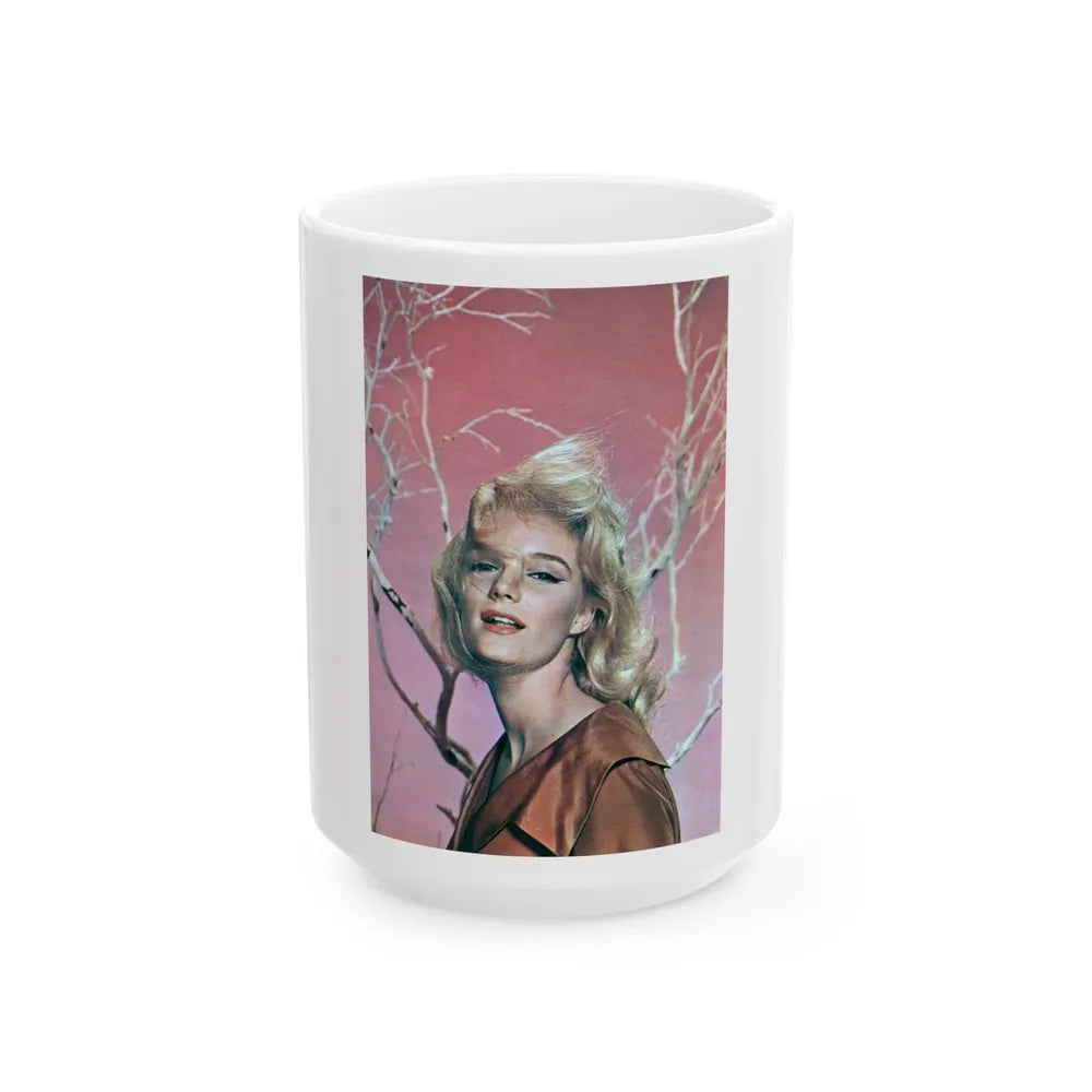 Yvette Mimieux #83 (Vintage Female Icon) White Coffee Mug-15oz-Go Mug Yourself