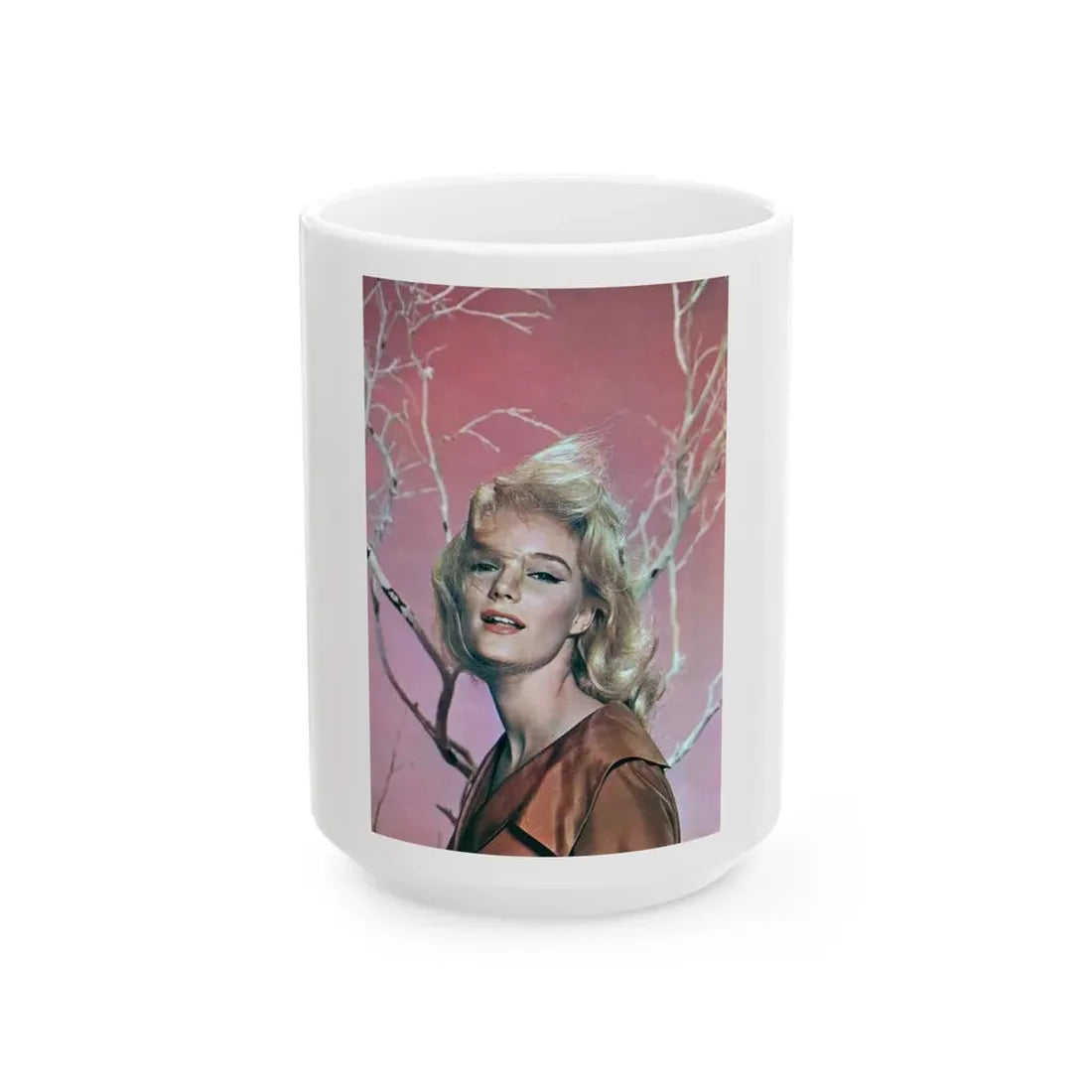 Yvette Mimieux #83 (Vintage Female Icon) White Coffee Mug 15oz - Go Mug Yourself