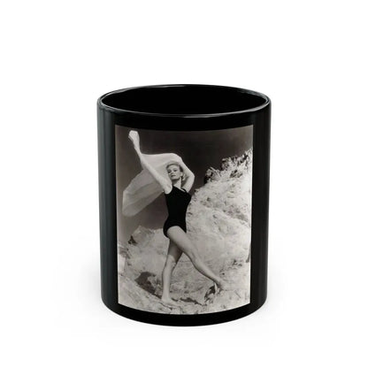 Yvette Mimieux #85 (Vintage Female Icon) Black Coffee Mug 11oz - Go Mug Yourself