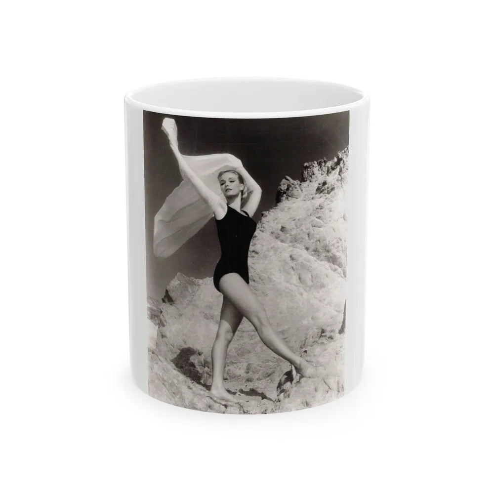 Yvette Mimieux #85 (Vintage Female Icon) White Coffee Mug-11oz-Go Mug Yourself