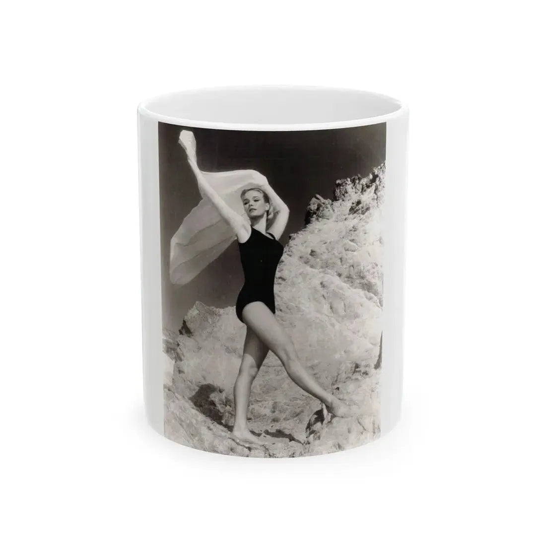 Yvette Mimieux #85 (Vintage Female Icon) White Coffee Mug 11oz - Go Mug Yourself