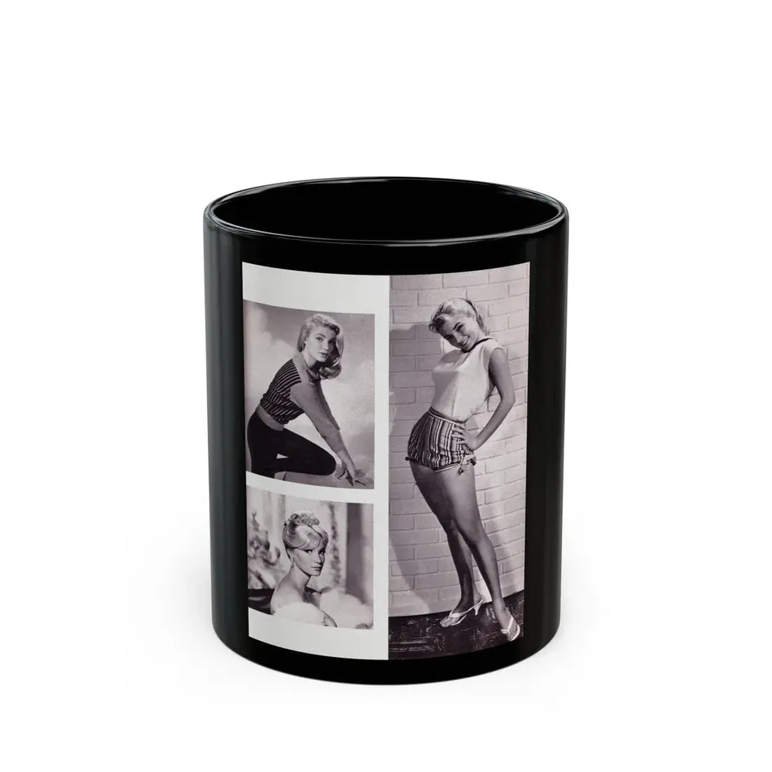 Yvette Mimieux #86 (Vintage Female Icon) Black Coffee Mug 11oz - Go Mug Yourself