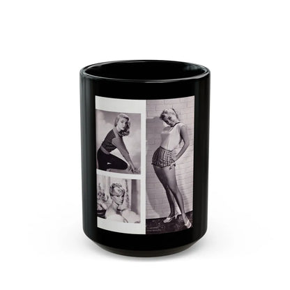 Yvette Mimieux #86 (Vintage Female Icon) Black Coffee Mug-15oz-Go Mug Yourself