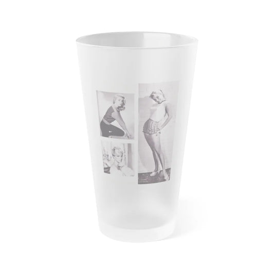 Yvette Mimieux #86 (Vintage Female Icon) Frosted Pint Glass 16oz-16oz-Frosted-Go Mug Yourself