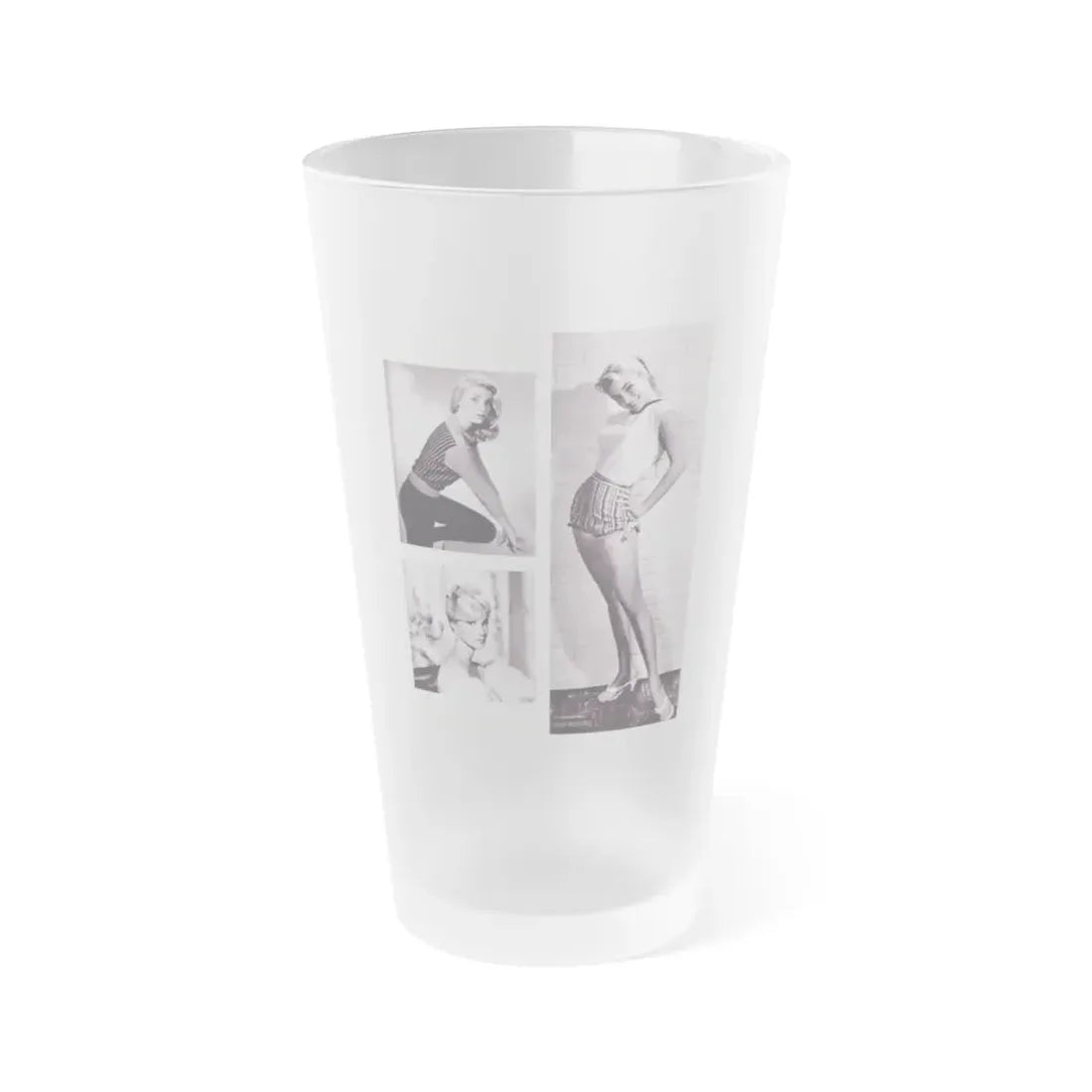 Yvette Mimieux #86 (Vintage Female Icon) Frosted Pint Glass 16oz 16oz Frosted - Go Mug Yourself