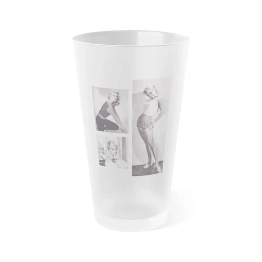 Yvette Mimieux #86 (Vintage Female Icon) Frosted Pint Glass 16oz 16oz Frosted - Go Mug Yourself