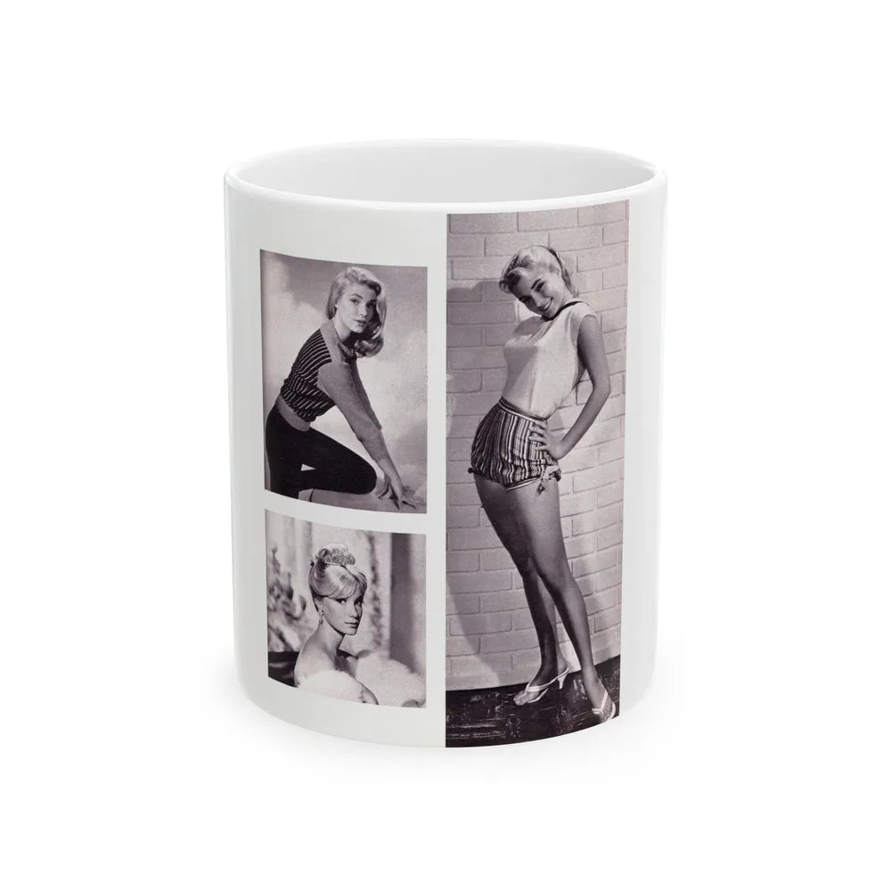 Yvette Mimieux #86 (Vintage Female Icon) White Coffee Mug-11oz-Go Mug Yourself