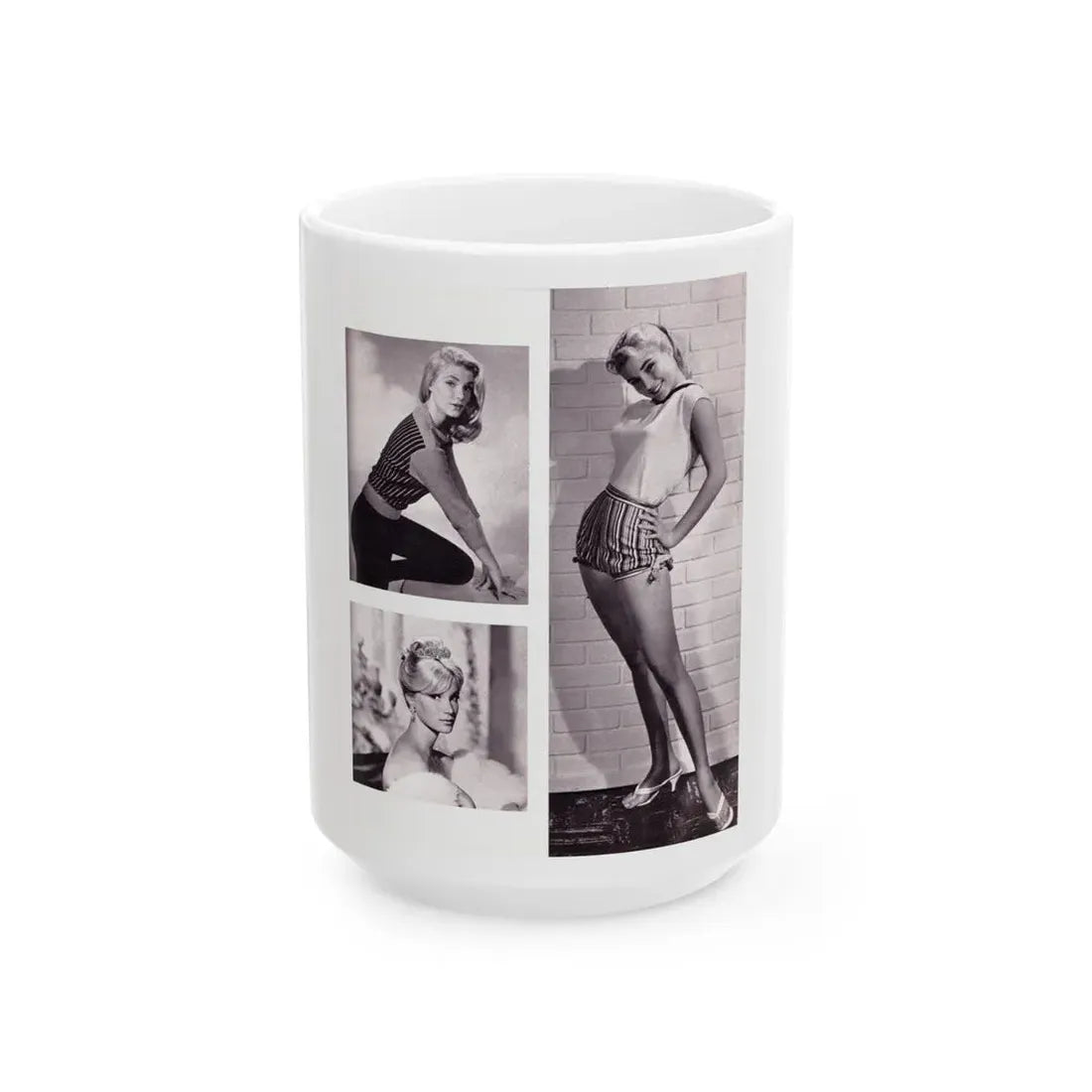 Yvette Mimieux #86 (Vintage Female Icon) White Coffee Mug 15oz - Go Mug Yourself