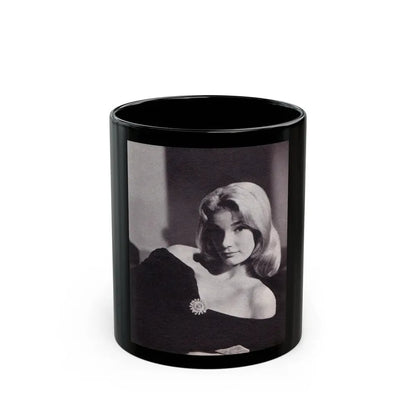 Yvette Mimieux #88 (Vintage Female Icon) Black Coffee Mug 11oz - Go Mug Yourself