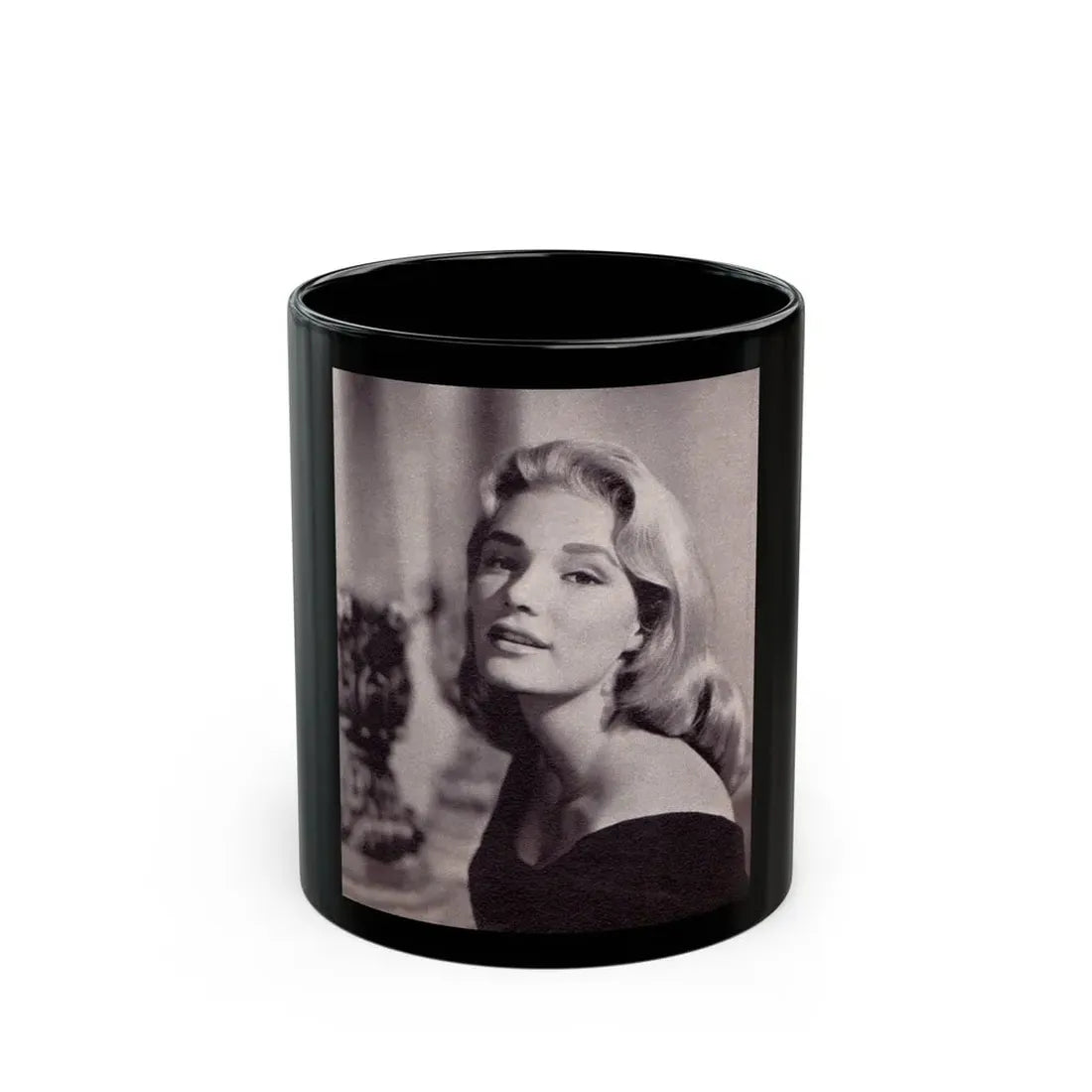 Yvette Mimieux #89 (Vintage Female Icon) Black Coffee Mug 11oz - Go Mug Yourself