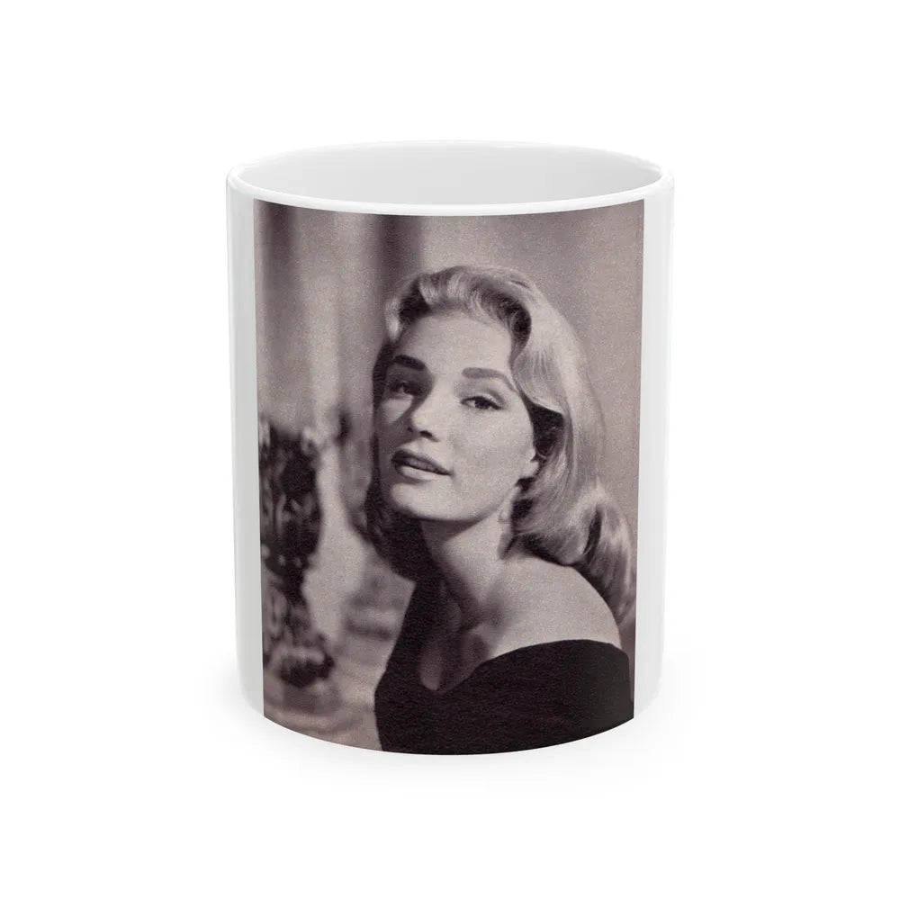 Yvette Mimieux #89 (Vintage Female Icon) White Coffee Mug-11oz-Go Mug Yourself