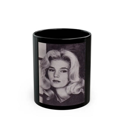 Yvette Mimieux #90 (Vintage Female Icon) Black Coffee Mug 11oz - Go Mug Yourself