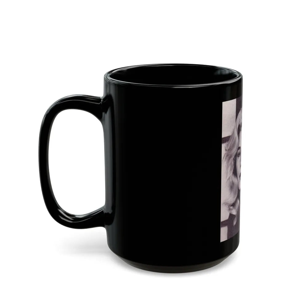 Yvette Mimieux #90 (Vintage Female Icon) Black Coffee Mug-Go Mug Yourself