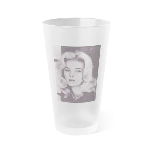 Yvette Mimieux #90 (Vintage Female Icon) Frosted Pint Glass 16oz 16oz Frosted - Go Mug Yourself