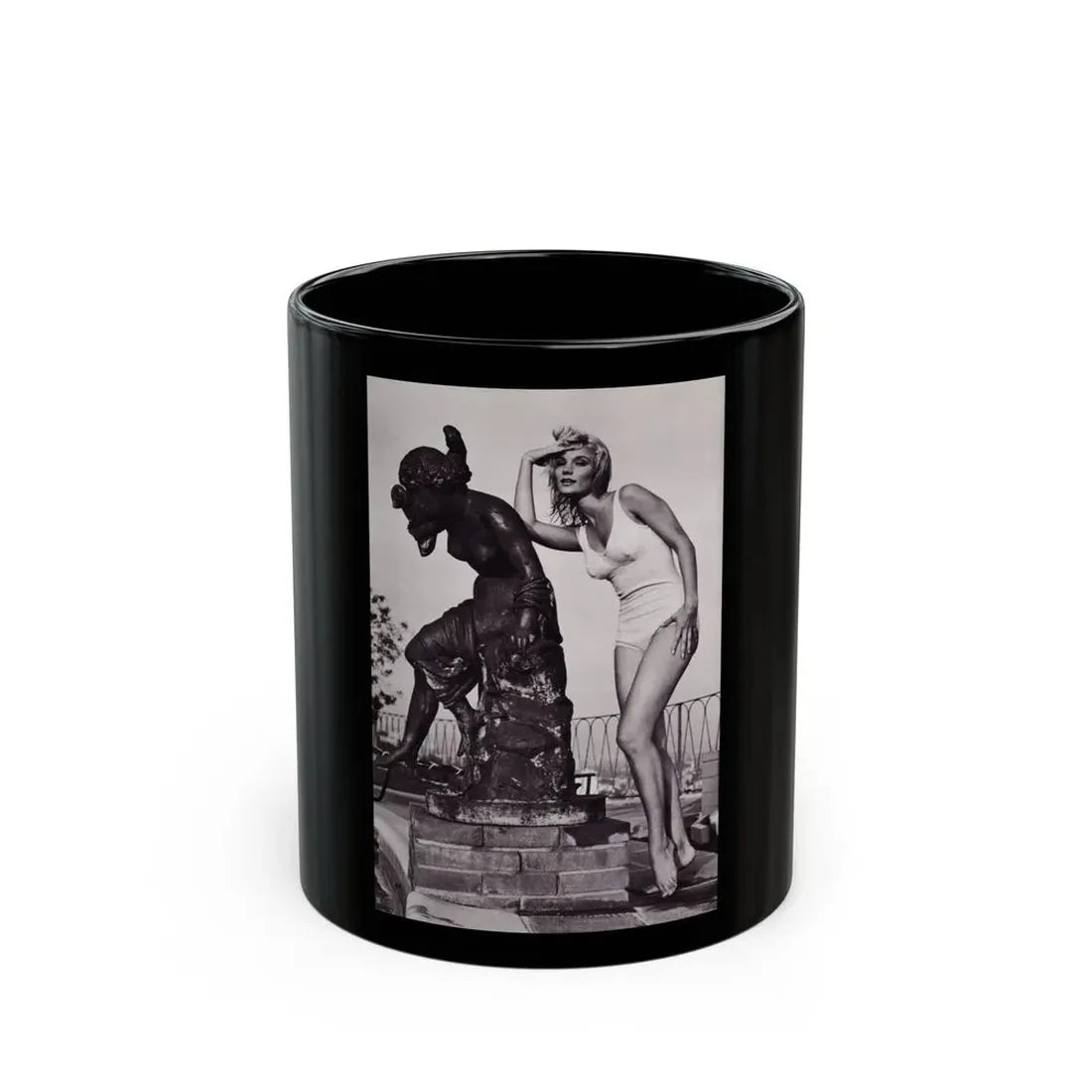 Yvette Mimieux #92 (Vintage Female Icon) Black Coffee Mug 11oz - Go Mug Yourself