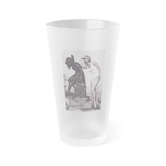 Yvette Mimieux #92 (Vintage Female Icon) Frosted Pint Glass 16oz-16oz-Frosted-Go Mug Yourself