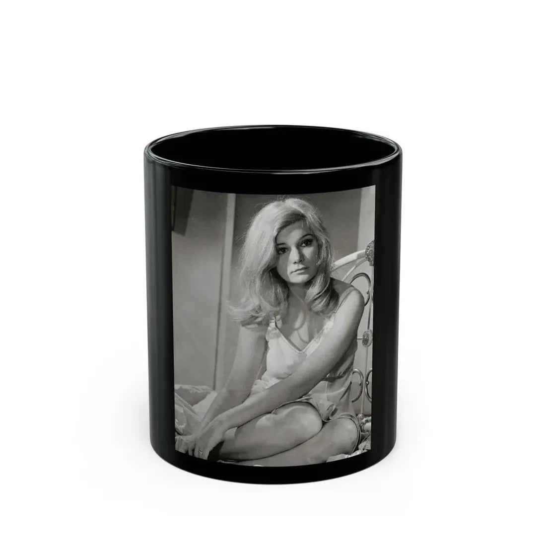 Yvette Mimieux #93 (Vintage Female Icon) Black Coffee Mug 11oz - Go Mug Yourself