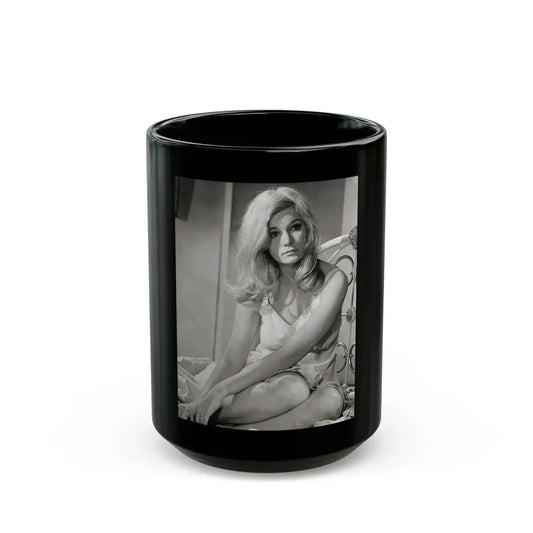 Yvette Mimieux #93 (Vintage Female Icon) Black Coffee Mug 15oz - Go Mug Yourself