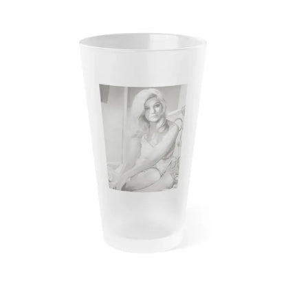 Yvette Mimieux #93 (Vintage Female Icon) Frosted Pint Glass 16oz 16oz Frosted - Go Mug Yourself