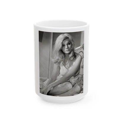 Yvette Mimieux #93 (Vintage Female Icon) White Coffee Mug-15oz-Go Mug Yourself