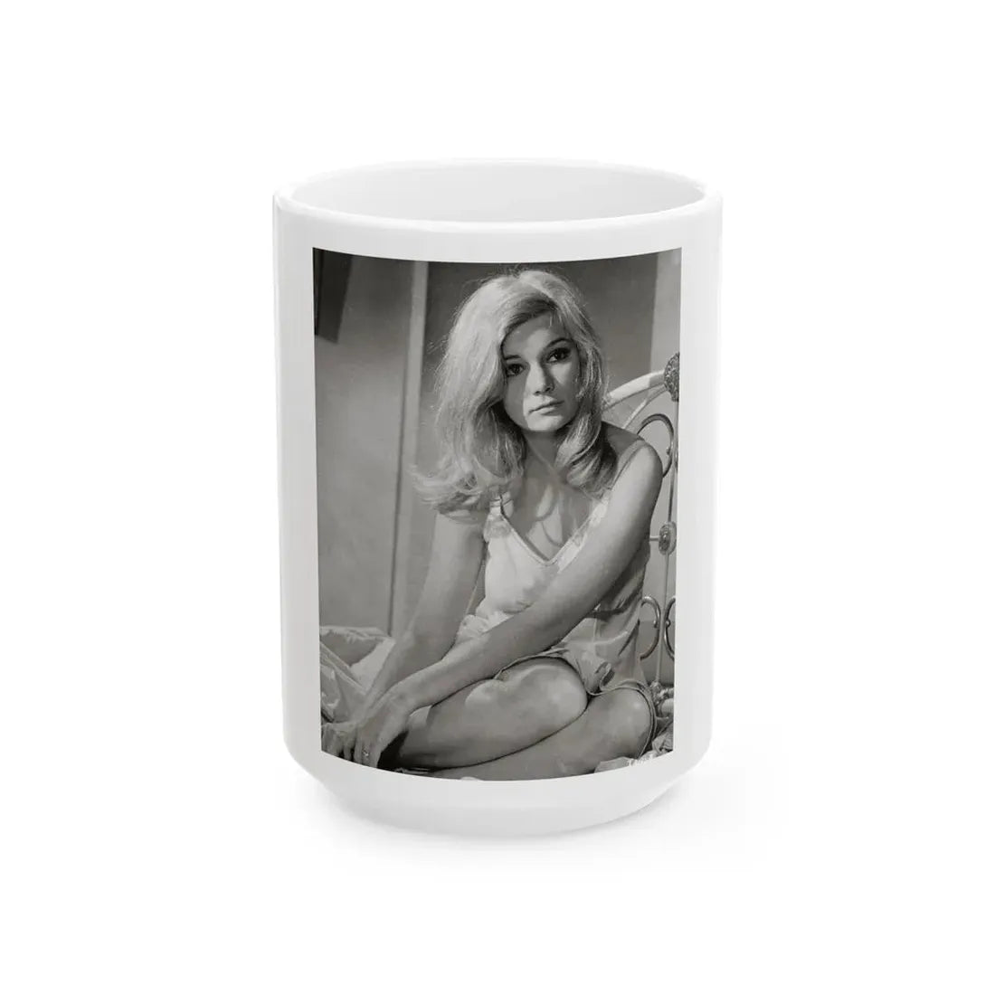 Yvette Mimieux #93 (Vintage Female Icon) White Coffee Mug 15oz - Go Mug Yourself