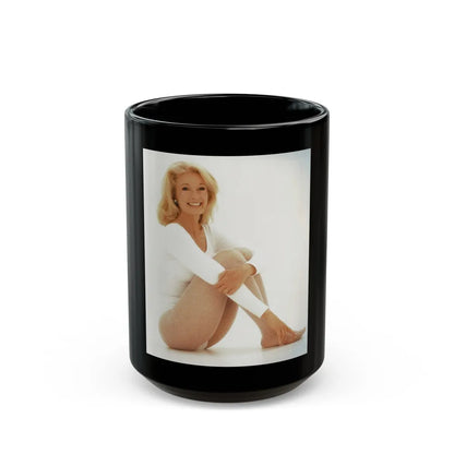 Yvette Mimieux #94 (Vintage Female Icon) Black Coffee Mug-15oz-Go Mug Yourself