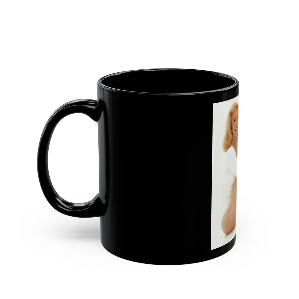 Yvette Mimieux #94 (Vintage Female Icon) Black Coffee Mug-Go Mug Yourself