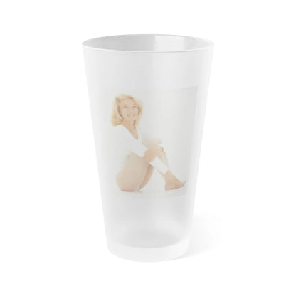 Yvette Mimieux #94 (Vintage Female Icon) Frosted Pint Glass 16oz-16oz-Frosted-Go Mug Yourself