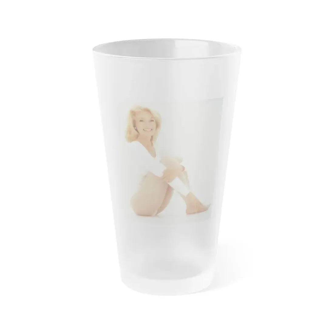 Yvette Mimieux #94 (Vintage Female Icon) Frosted Pint Glass 16oz 16oz Frosted - Go Mug Yourself
