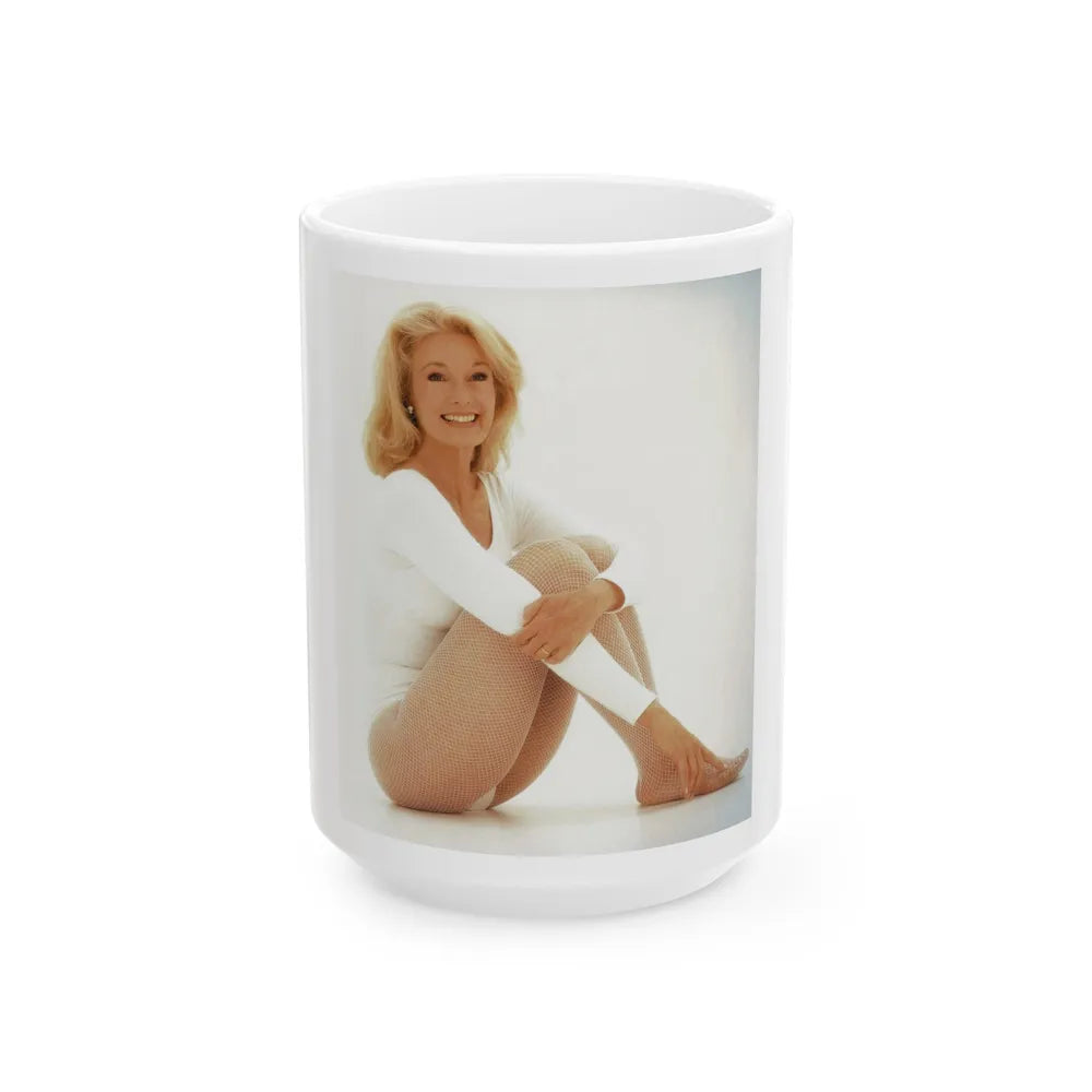 Yvette Mimieux #94 (Vintage Female Icon) White Coffee Mug-15oz-Go Mug Yourself