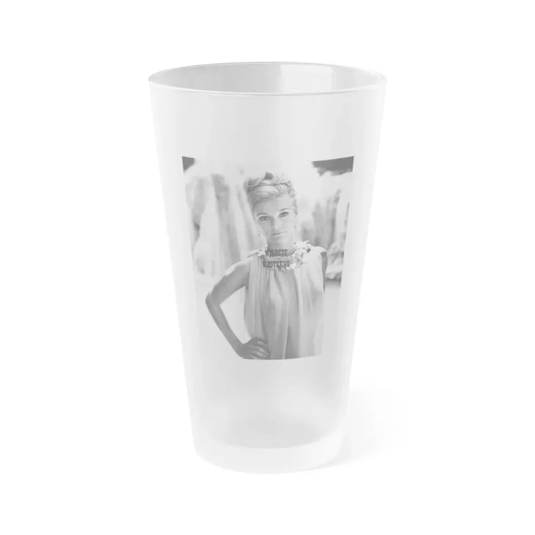 Yvette Mimieux #96 (Vintage Female Icon) Frosted Pint Glass 16oz 16oz Frosted - Go Mug Yourself