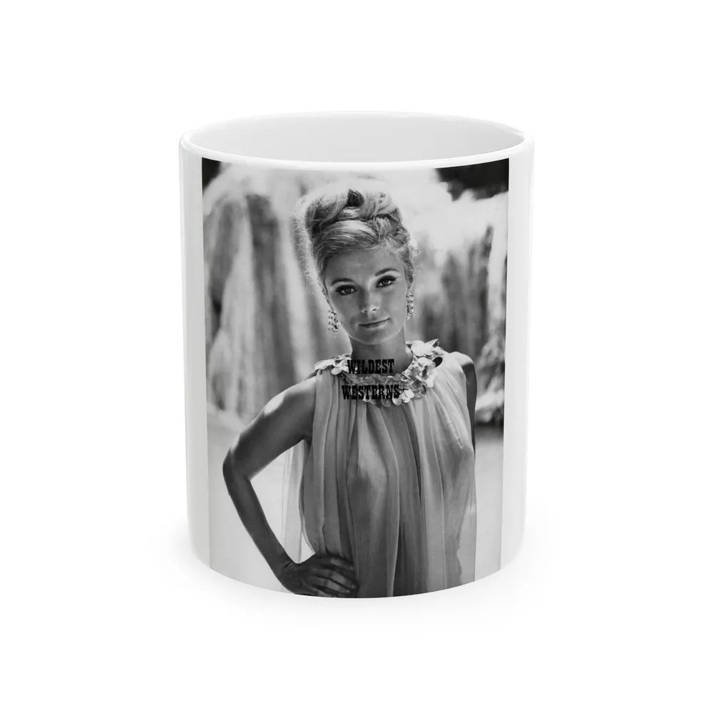 Yvette Mimieux #96 (Vintage Female Icon) White Coffee Mug-11oz-Go Mug Yourself