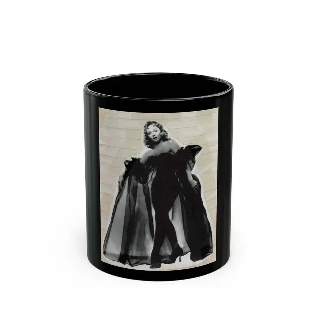 Yvette Vickers #01 (Vintage Female Icon) Black Coffee Mug 11oz - Go Mug Yourself