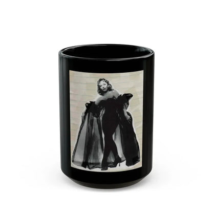 Yvette Vickers #01 (Vintage Female Icon) Black Coffee Mug 15oz - Go Mug Yourself