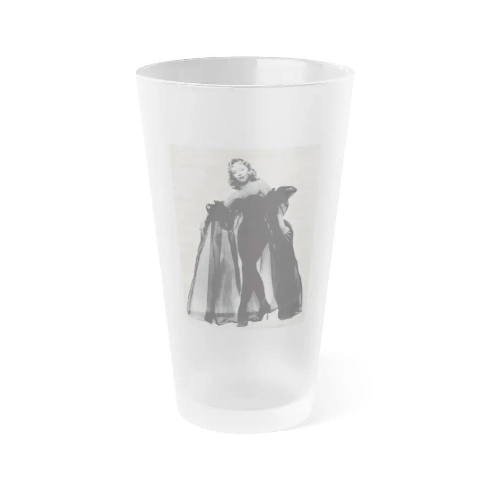 Yvette Vickers #01 (Vintage Female Icon) Frosted Pint Glass 16oz-16oz-Frosted-Go Mug Yourself