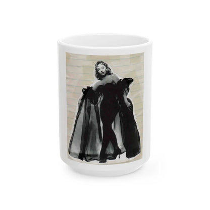 Yvette Vickers #01 (Vintage Female Icon) White Coffee Mug-15oz-Go Mug Yourself