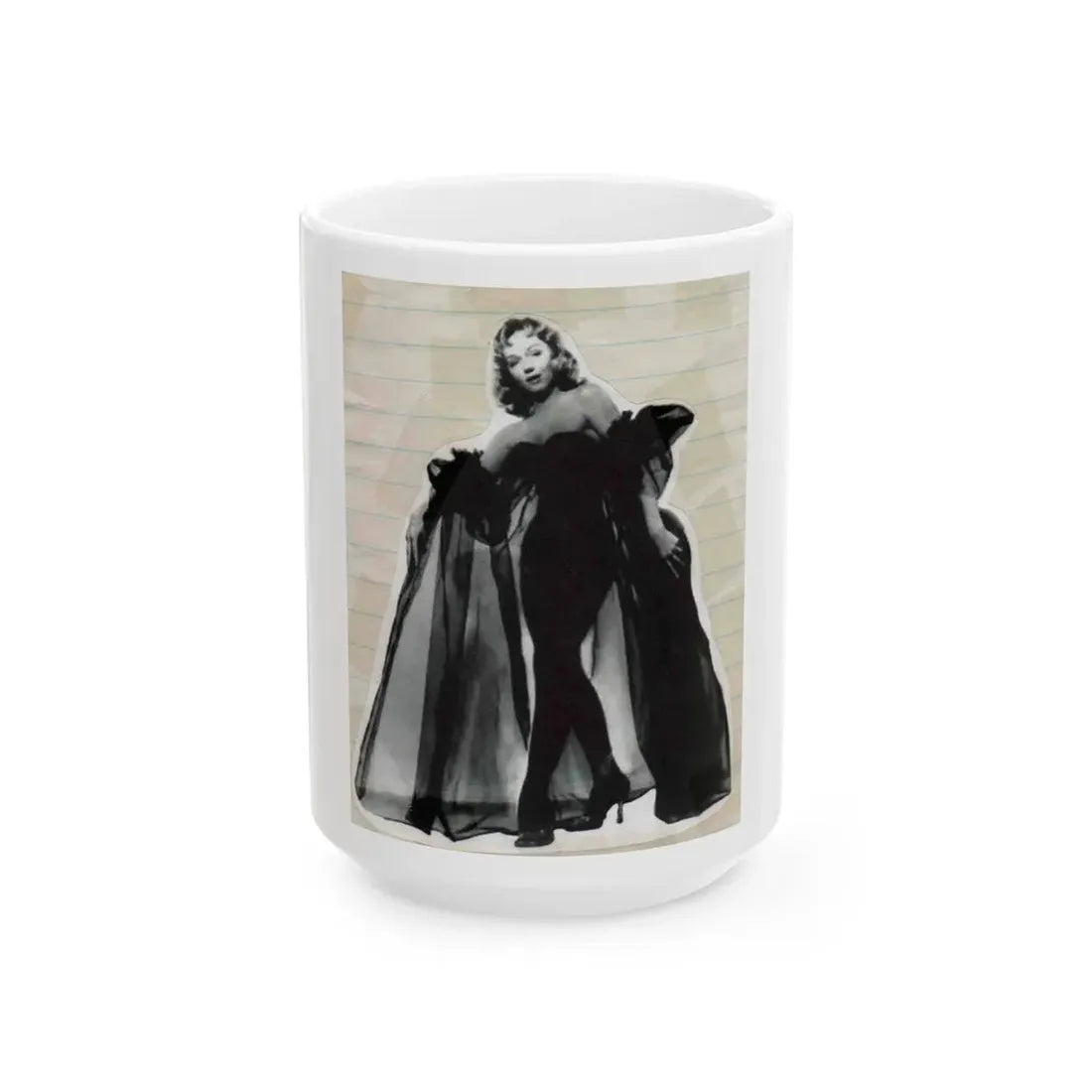 Yvette Vickers #01 (Vintage Female Icon) White Coffee Mug 15oz - Go Mug Yourself