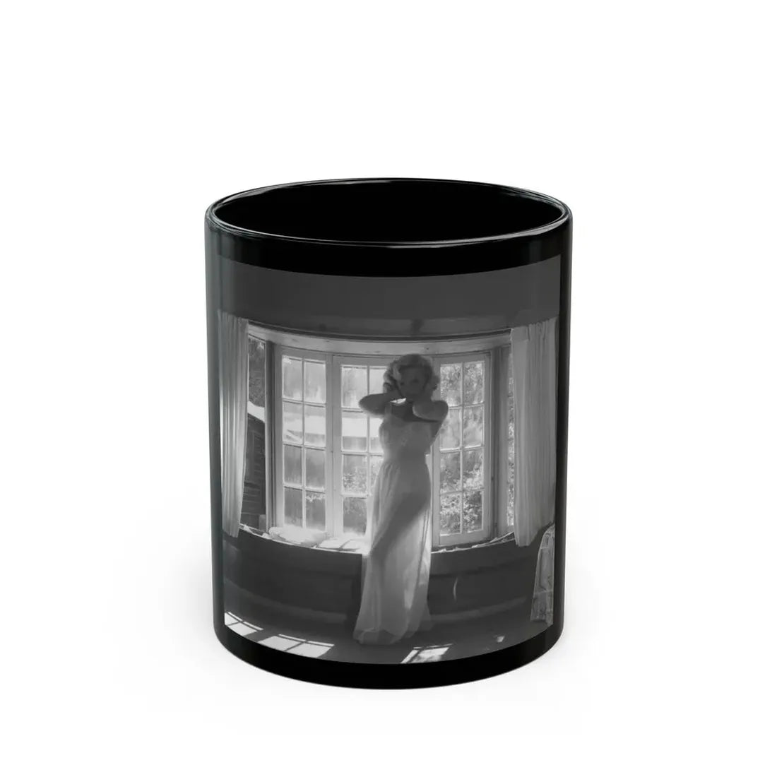 Yvette Vickers #100 (Vintage Female Icon) Black Coffee Mug 11oz - Go Mug Yourself