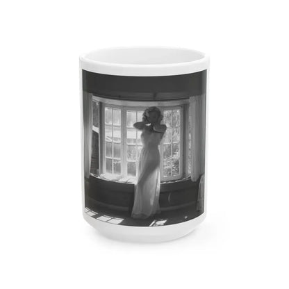 Yvette Vickers #100 (Vintage Female Icon) White Coffee Mug 15oz - Go Mug Yourself