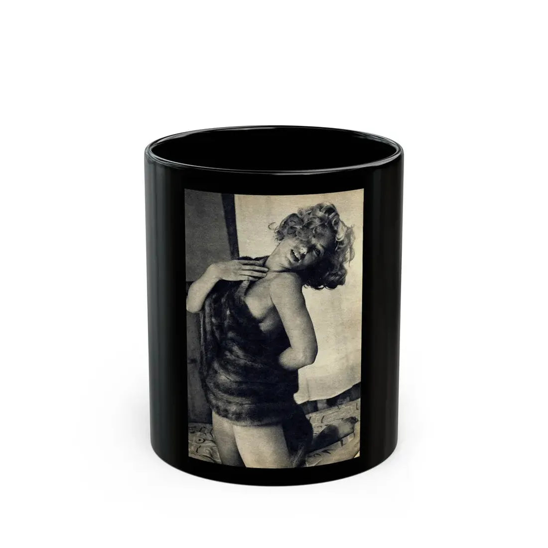 Yvette Vickers #101 (Vintage Female Icon) Black Coffee Mug 11oz - Go Mug Yourself