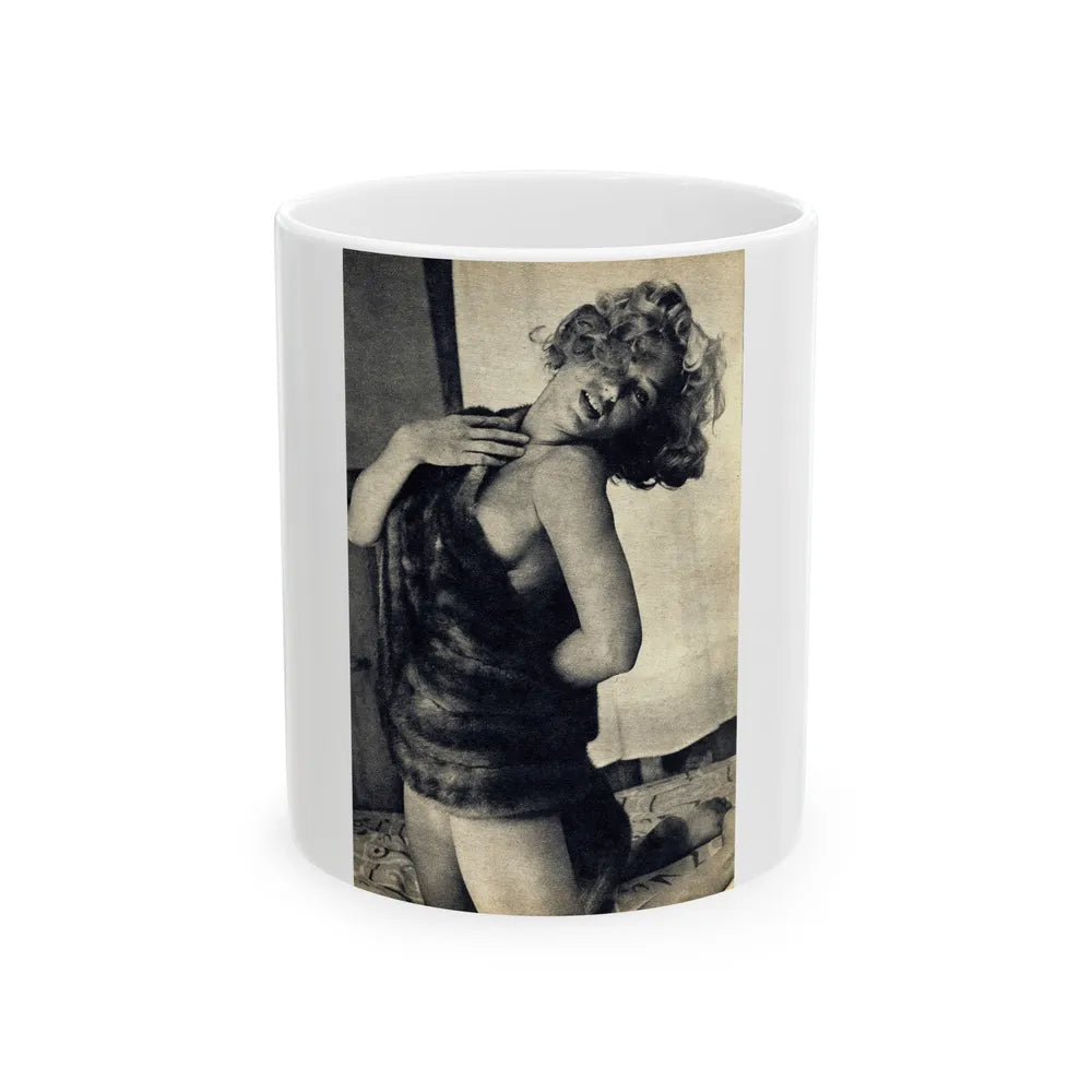 Yvette Vickers #101 (Vintage Female Icon) White Coffee Mug-11oz-Go Mug Yourself