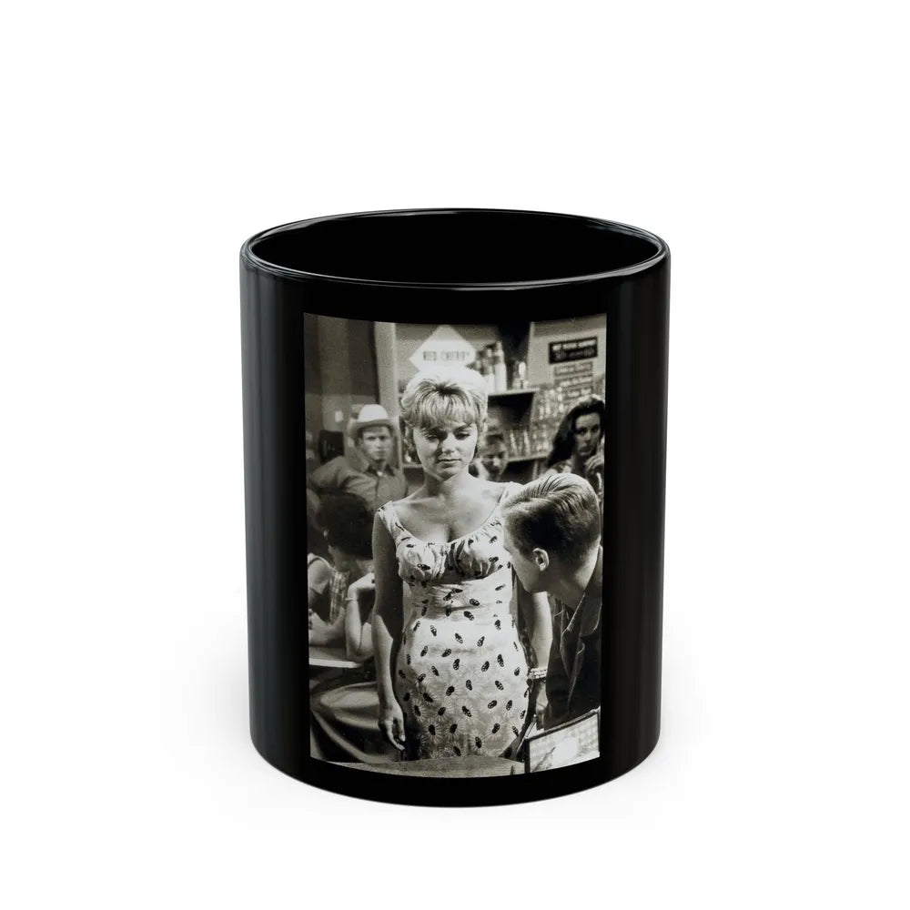 Yvette Vickers #105 (Vintage Female Icon) Black Coffee Mug-11oz-Go Mug Yourself